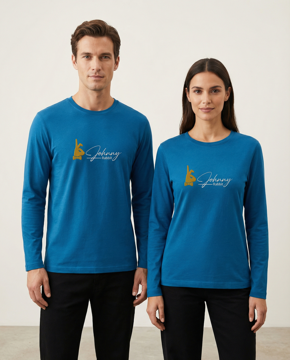 Johnny Rabbit Long Sleeve Sea Blue