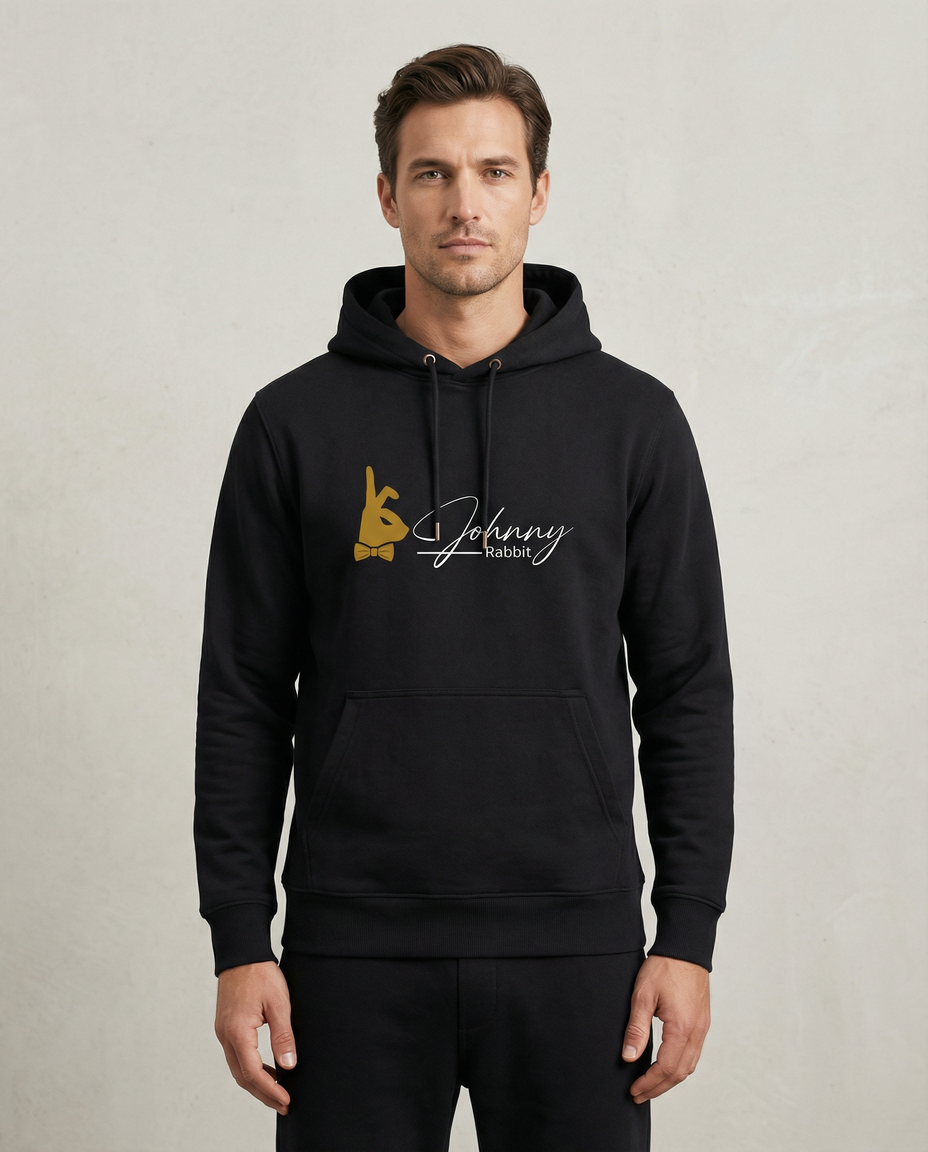 Johnny Rabbit Hoodie Black Night
