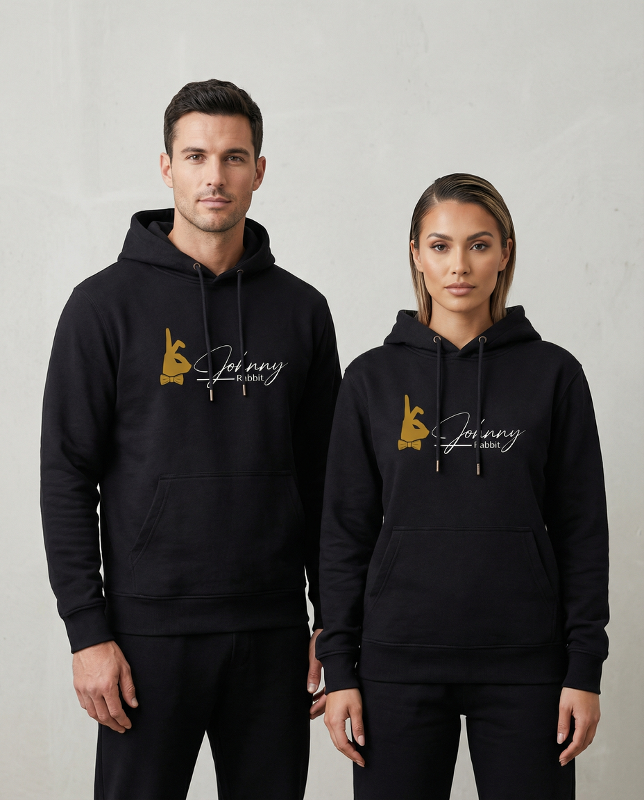 Johnny Rabbit Hoodie Black Night