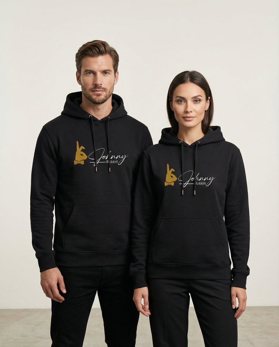 Johnny Rabbit Hoodie Black Night