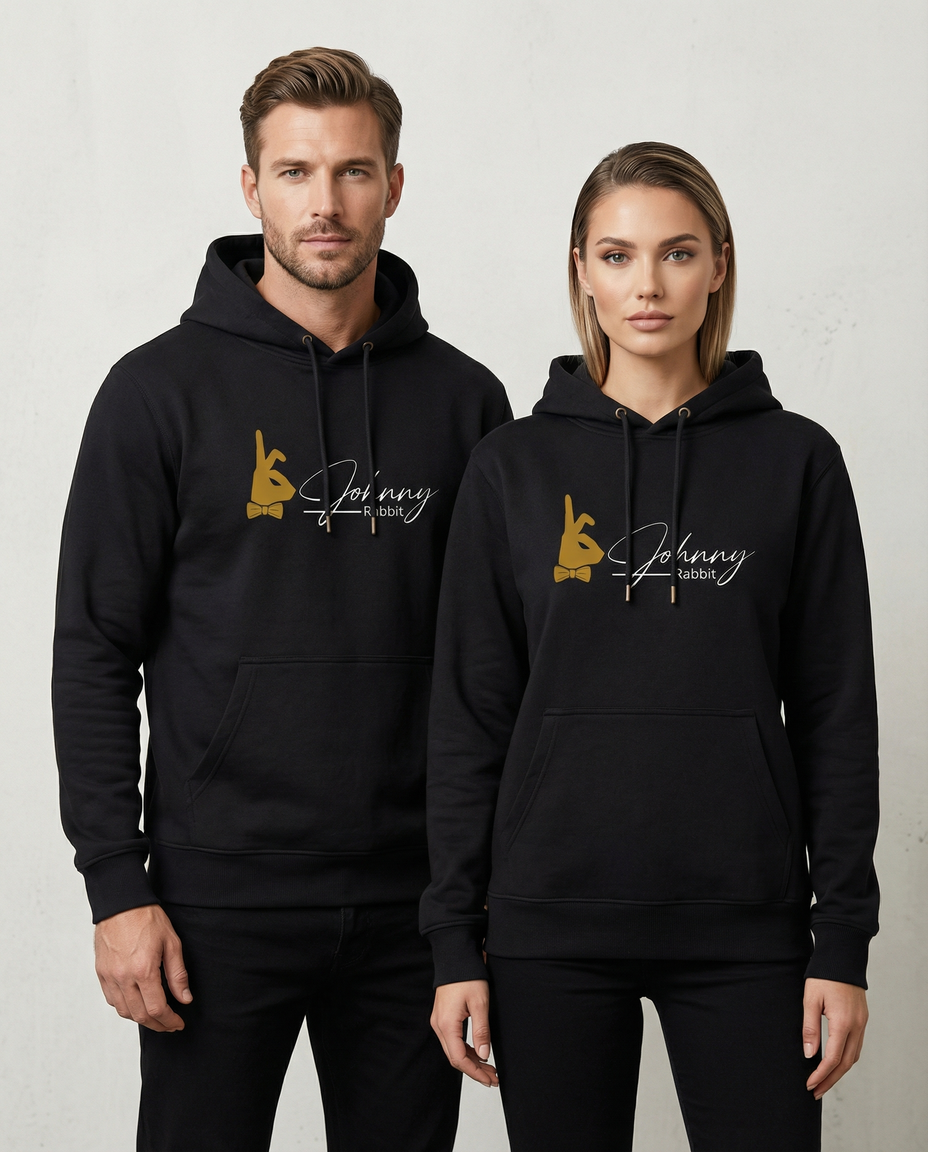 Johnny Rabbit Hoodie Black Night