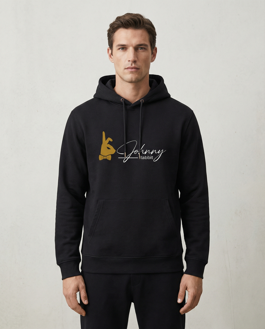 Johnny Rabbit Hoodie Black Night