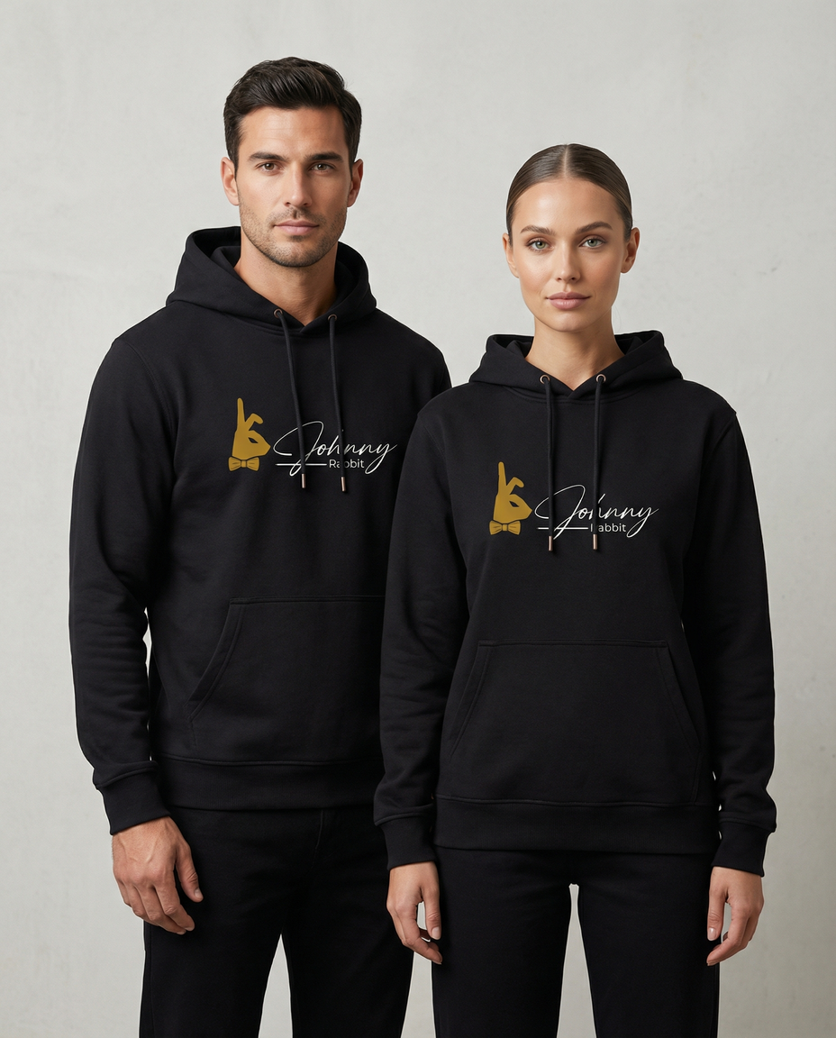 Johnny Rabbit Hoodie Black Night