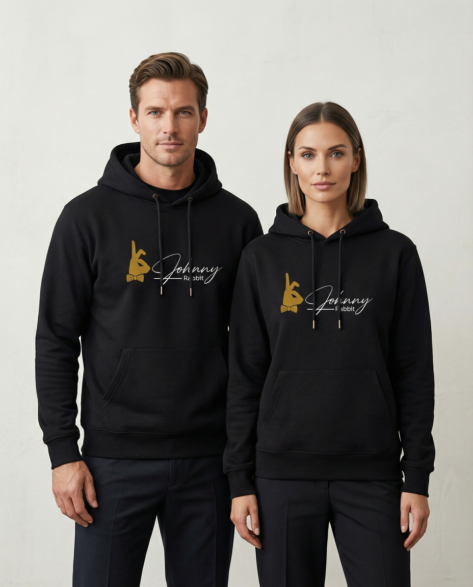 Johnny Rabbit Hoodie Black Night
