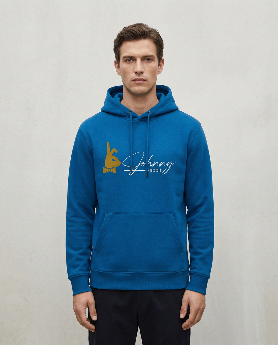Johnny Rabbit Hoodie Sea Blue