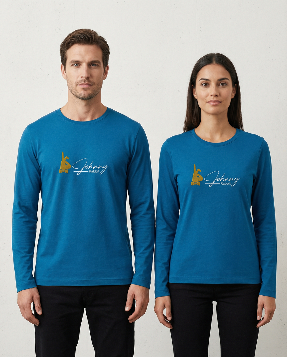 Johnny Rabbit Long Sleeve Sea Blue