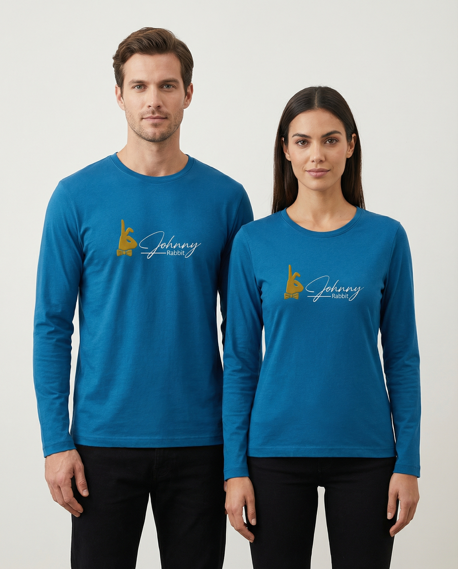 Johnny Rabbit Long Sleeve Sea Blue