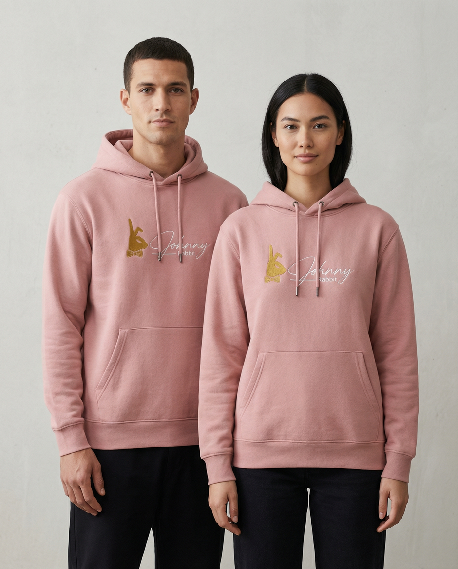 Johnny Rabbit Hoodie Petal Rose